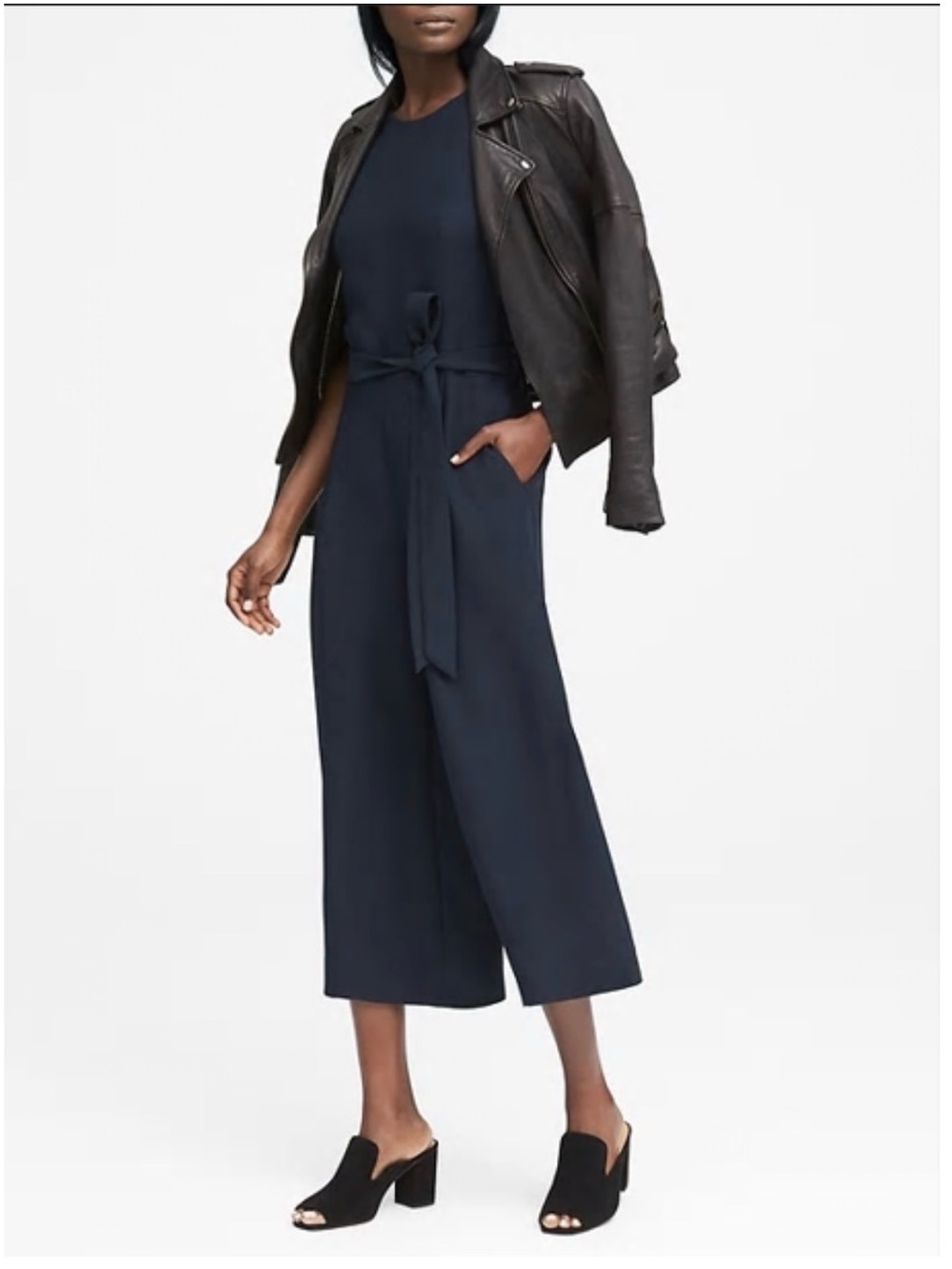 New Banana Republic Wide-Leg Jumpsuit with Belt